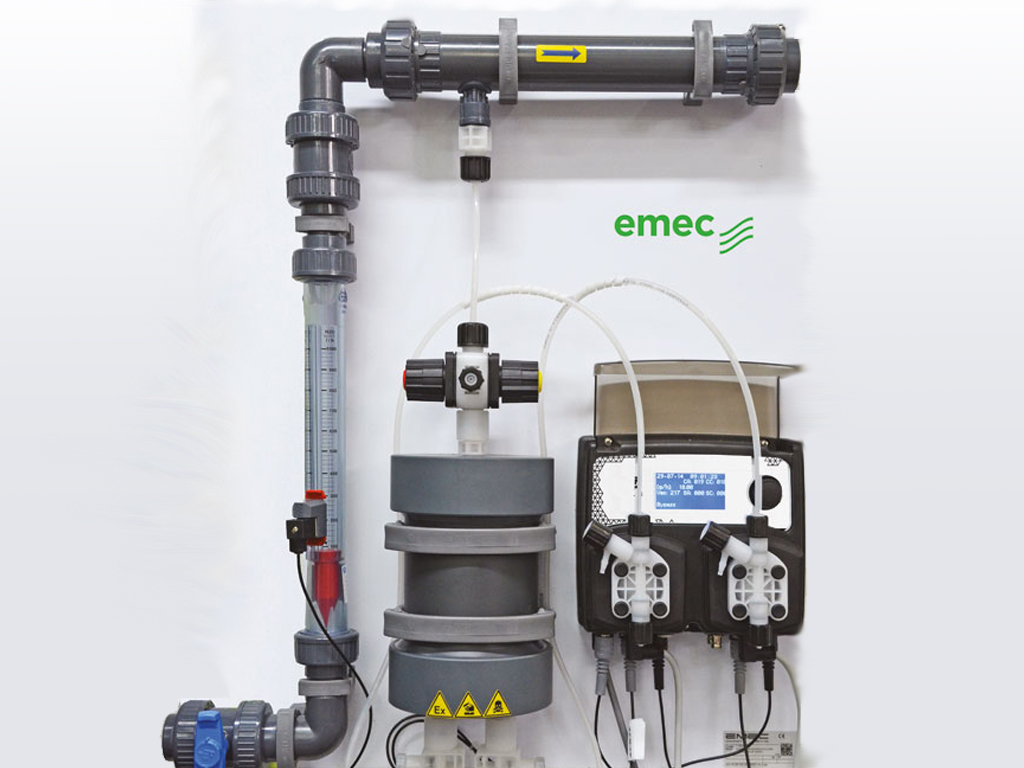 เครื่องผลิตคลอรีนไดออกไซด์ สำหรับฆ่าเชื้อในน้ำ Chlorine Dioxide Generator for Water Disinfection