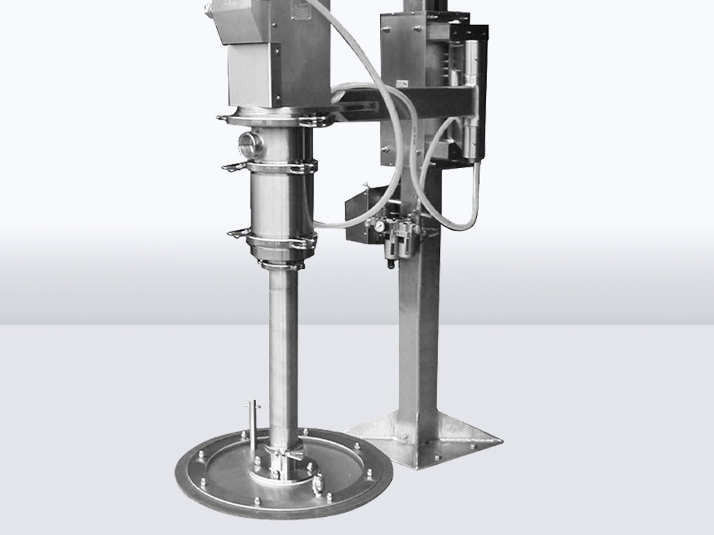 ดรัมปั๊ม ปั๊มสูบของเหลวจากถังดรัม สำหรับโรงงานอาหาร (Hygienic Drum Pump or barrel pump)